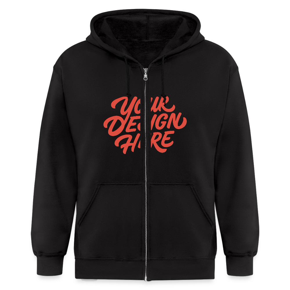 Men's Zip Hoodie - black