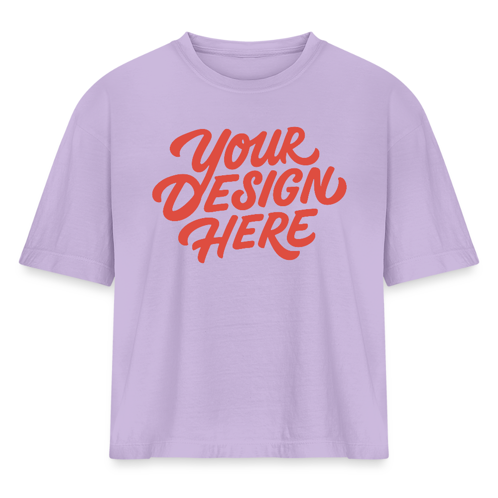 Women's Heavyweight Cropped T-Shirt - lavender