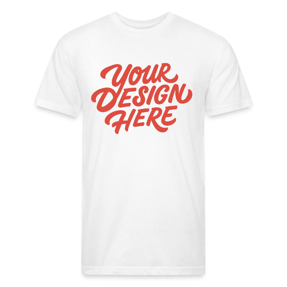 Fitted Cotton/Poly T-Shirt by Next Level - white