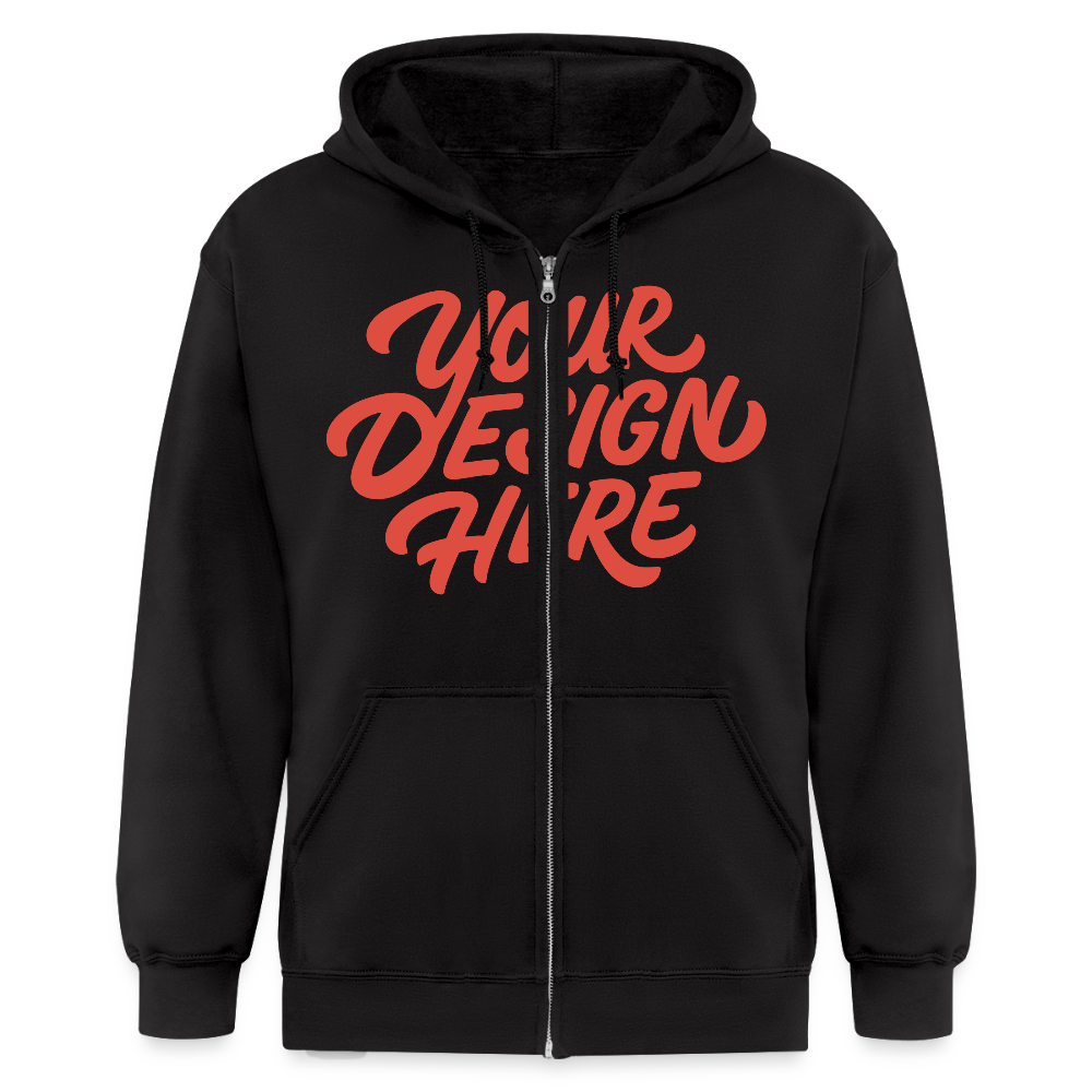Men's Zip Hoodie - black