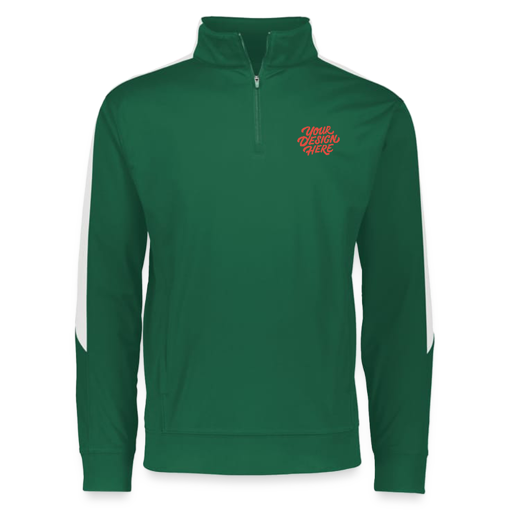 Augusta Sportswear Adult Medalist 2.0 Pullover - dark green/white
