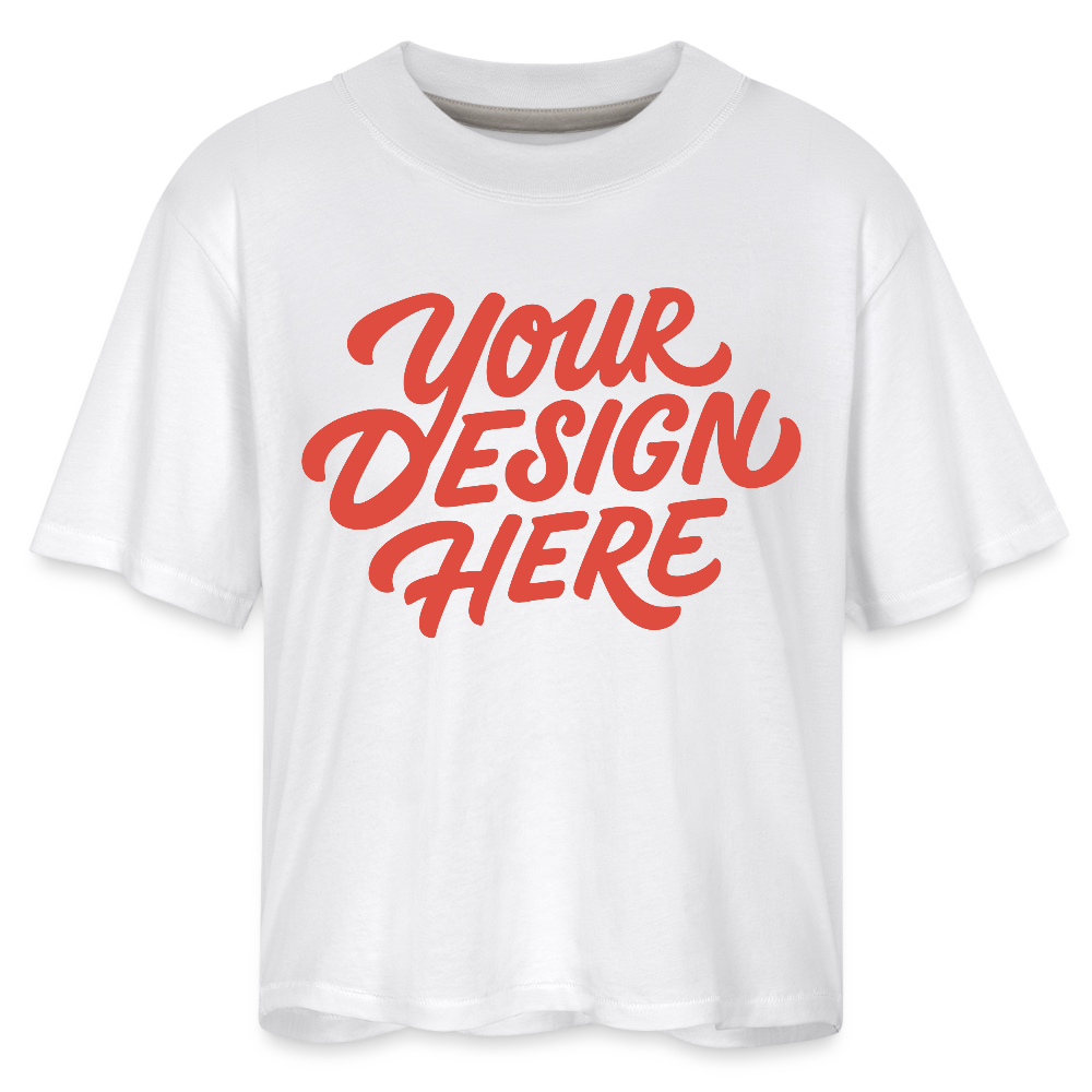 Women's Boxy Tee - white