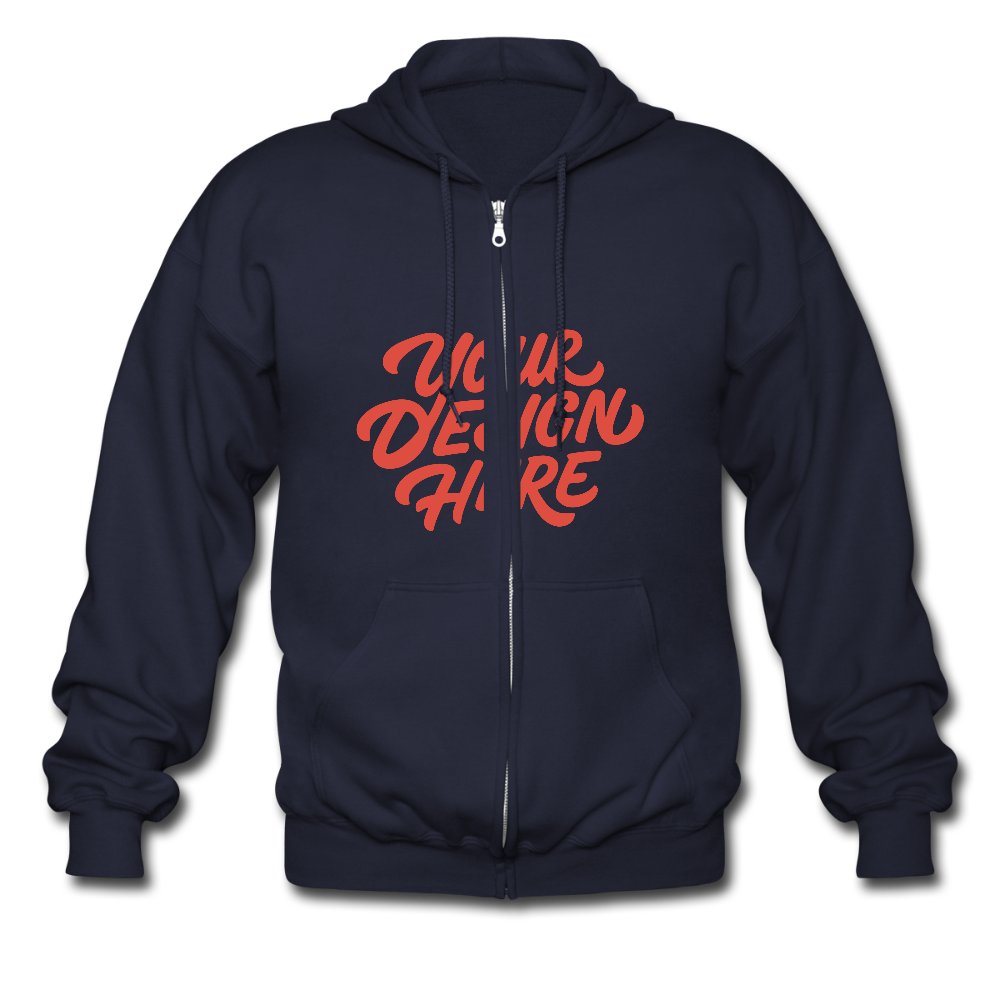 Men's Zip Hoodie - navy