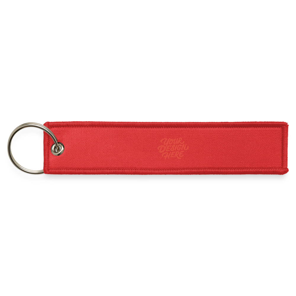 Jet Tag Keychain - red
