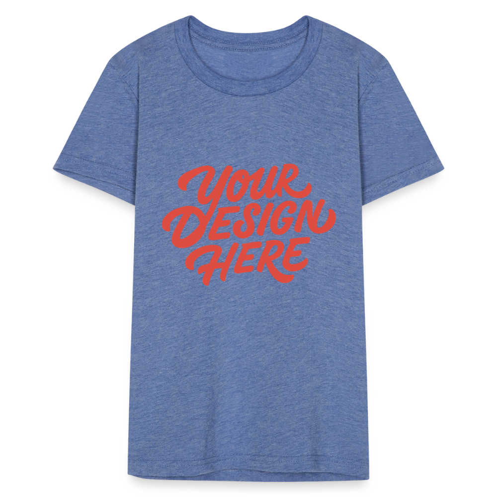 Kids' Tri-Blend T-Shirt - heather blue