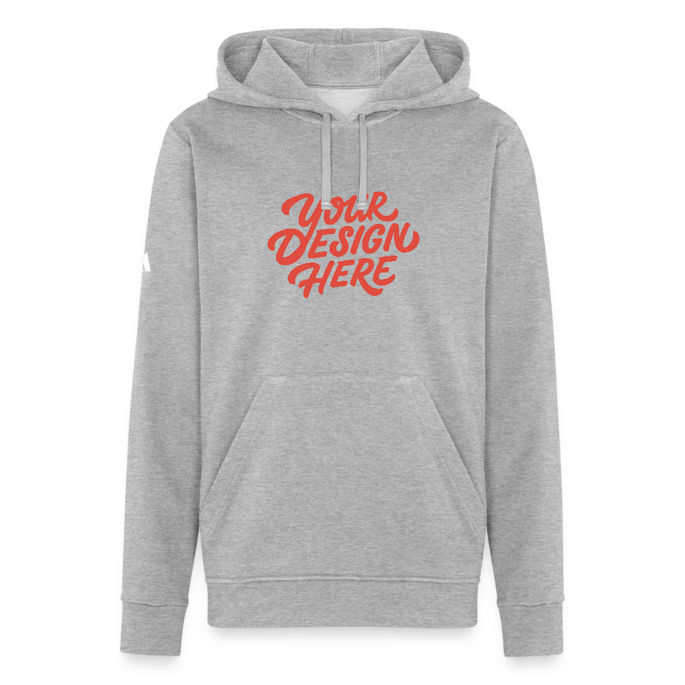 Adidas Unisex Fleece Hoodie - heather gray