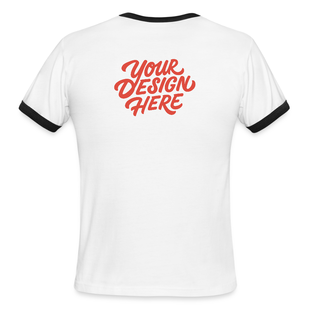 Men's Ringer T-Shirt - white/black