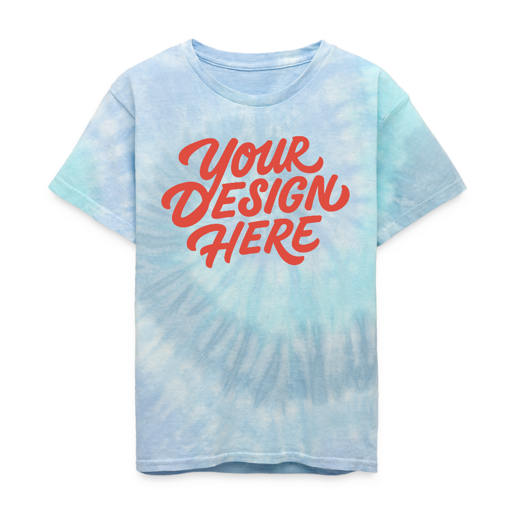Kid's Tie Dye T-Shirt - blue lagoon