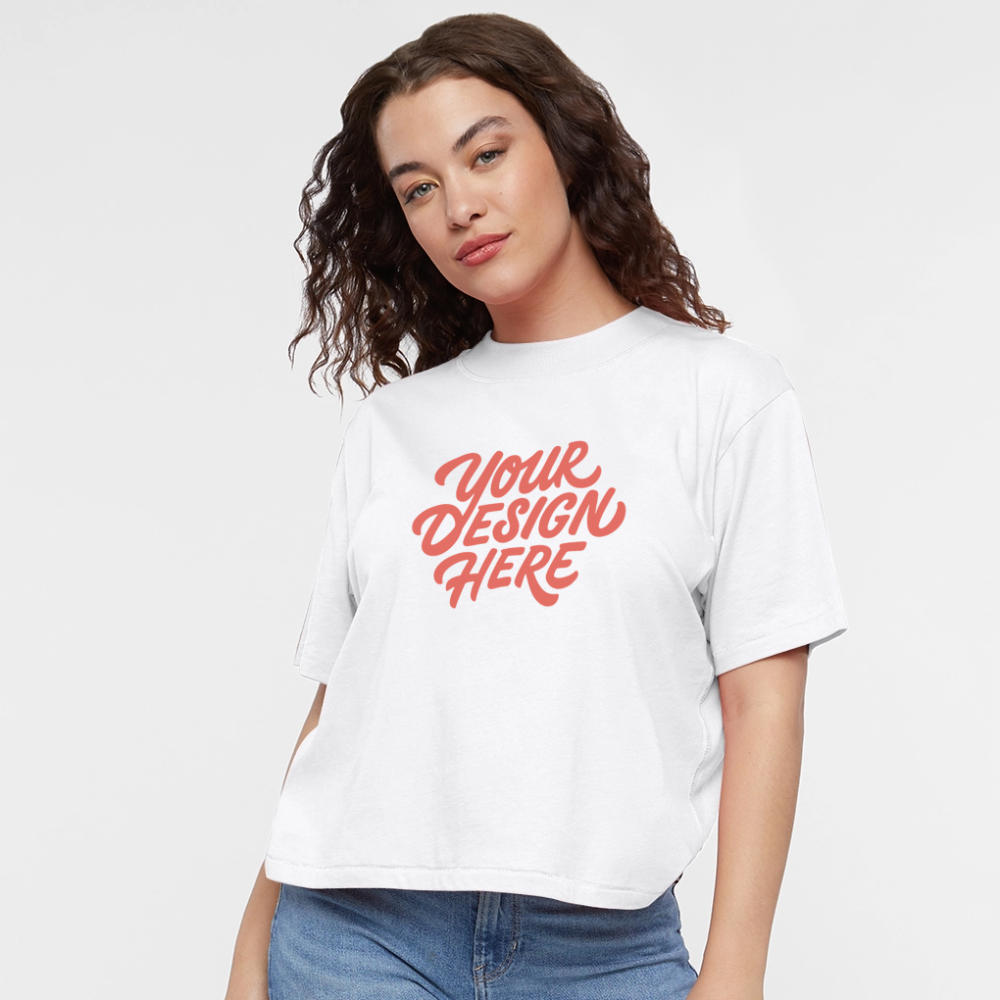 Women's Boxy Tee - white