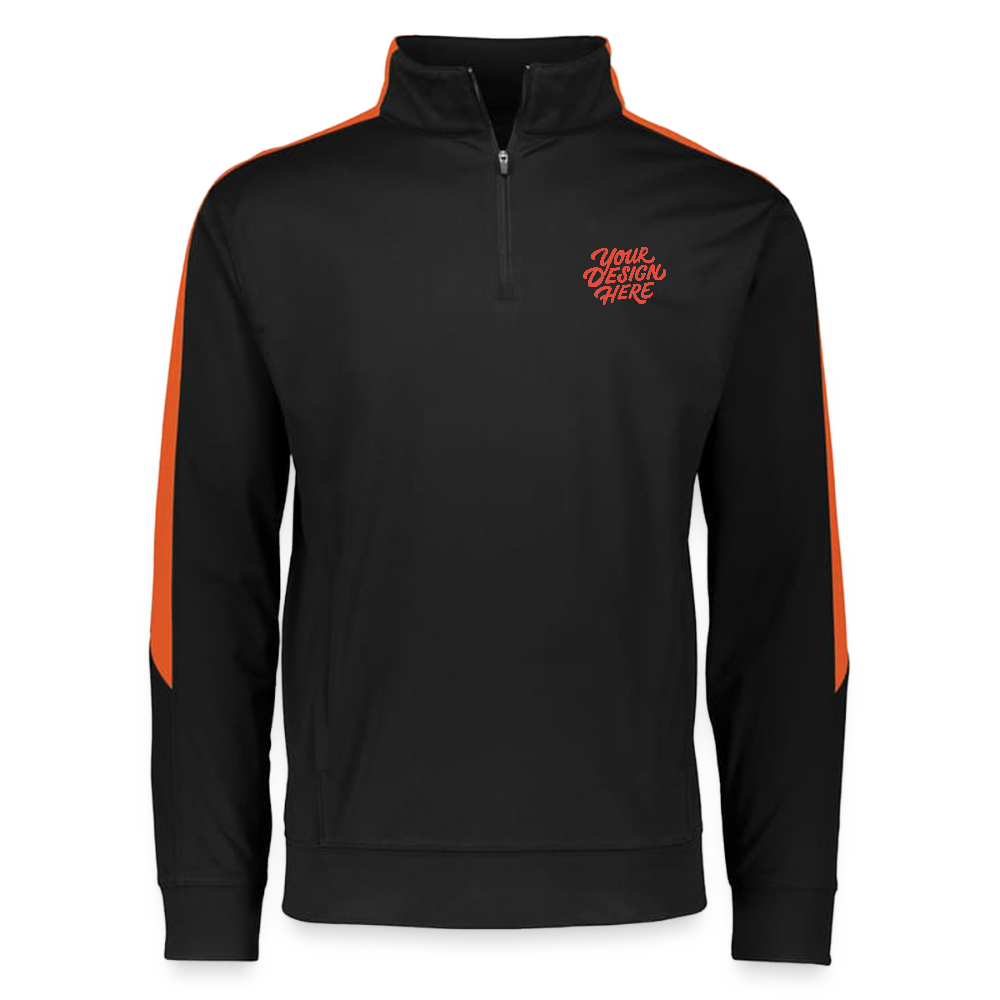 Augusta Sportswear Adult Medalist 2.0 Pullover - black/orange